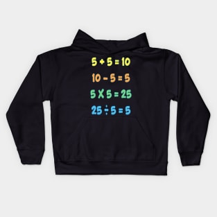 Beginning With Mathematical Operations Kids Hoodie
